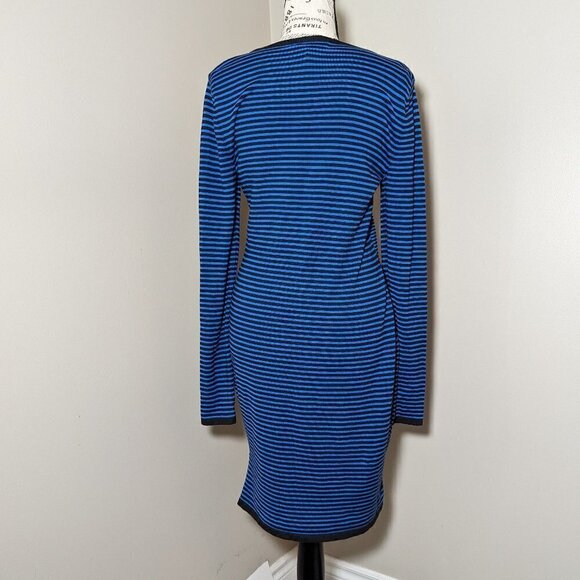 Michael Kors Dress Blue Black Stripe S - Picture 2 of 4
